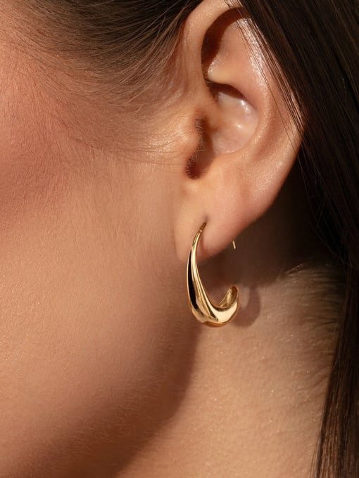 Stainless Steel Geometric Hip Hop Drop Earring - Image 2